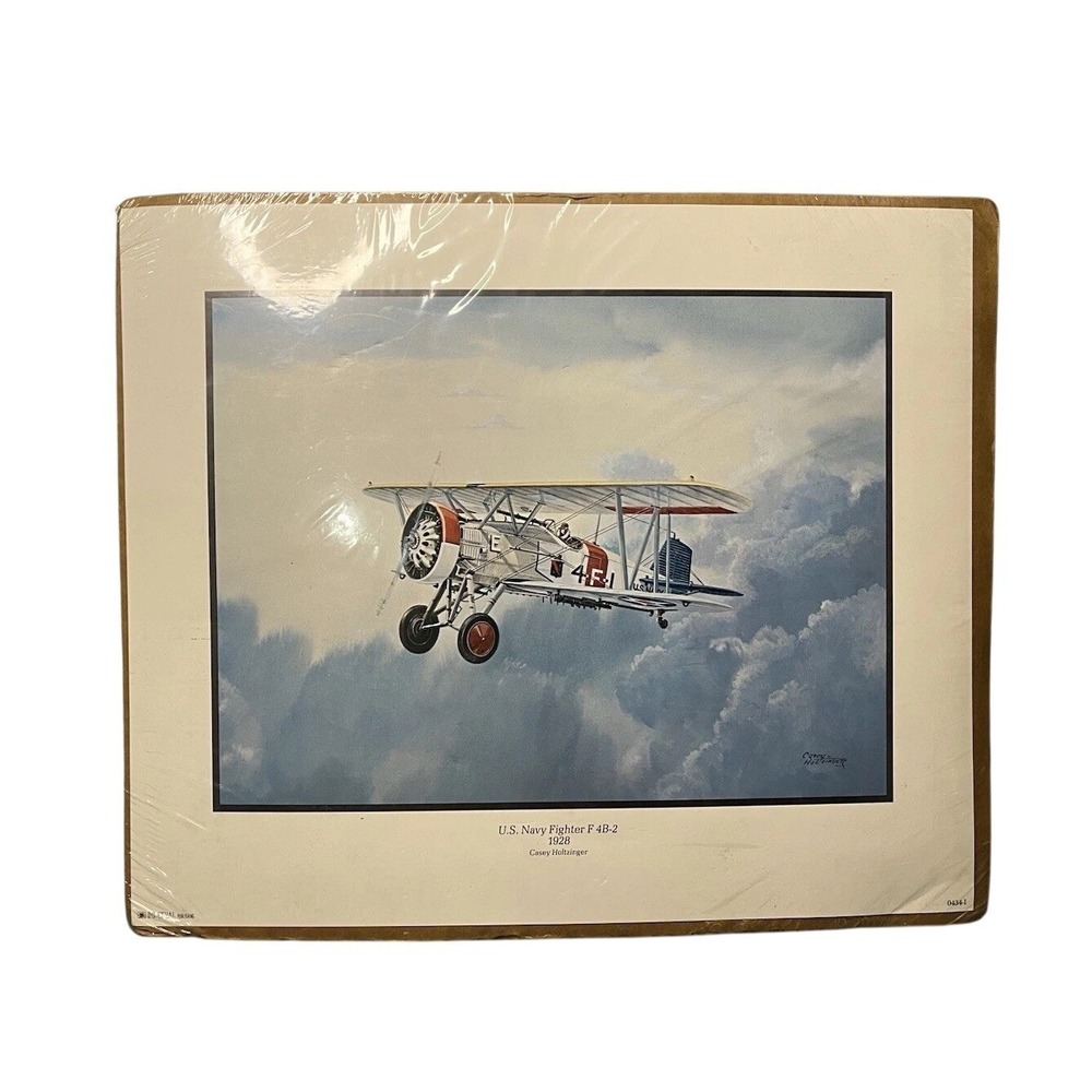 Casey Holtzinger US Navy Boeing F4B-2 Fighter Plane Print 1928 Aviation Art